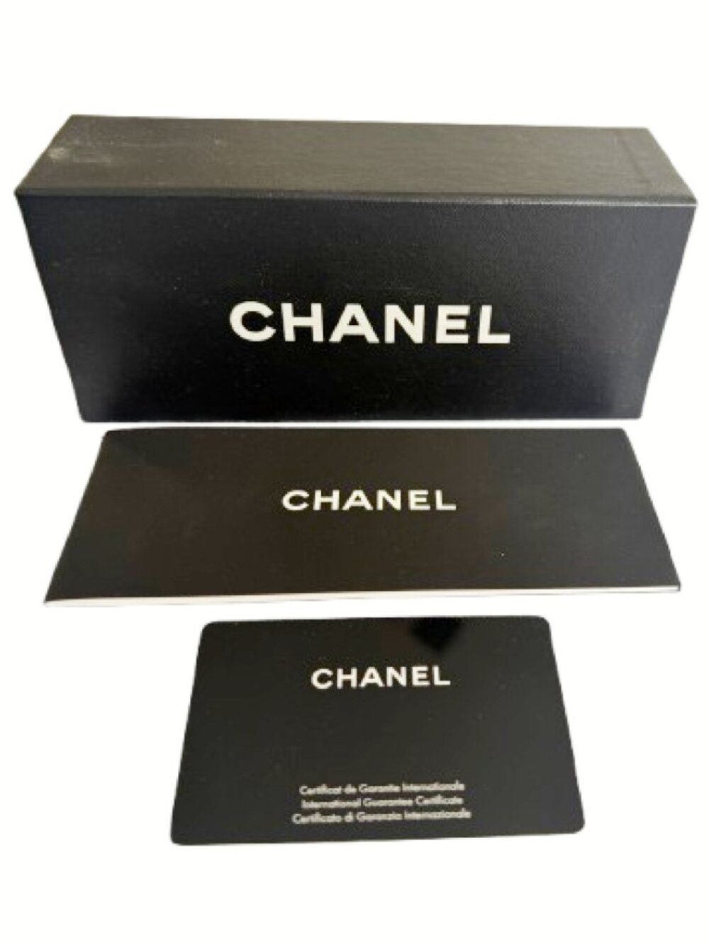 CHANEL 3193 Eyeglasses Black Denim CC Logo 53mm Rectangular Optical Frames Italy - Picture 11 of 12
